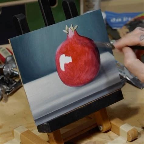 Still Life Pomegranate Oil In Canvas Board X Cm Video