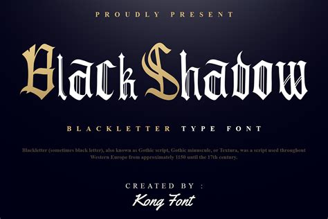 Black Shadow Font Free Dafont Free