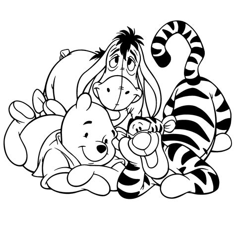 Coloring Pages Pooh Bear Coloring Home