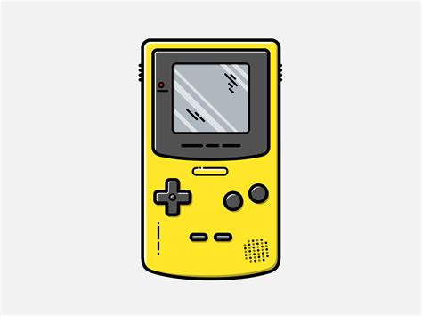 Game Boy Color Vector Illustration By Geoffrey Humbert On Dribbble