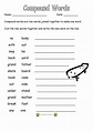 8 Printable Compound Word Worksheets / worksheeto.com