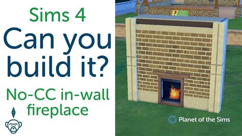 Can You Build It A Sims 4 In Wall Fireplace Youtube
