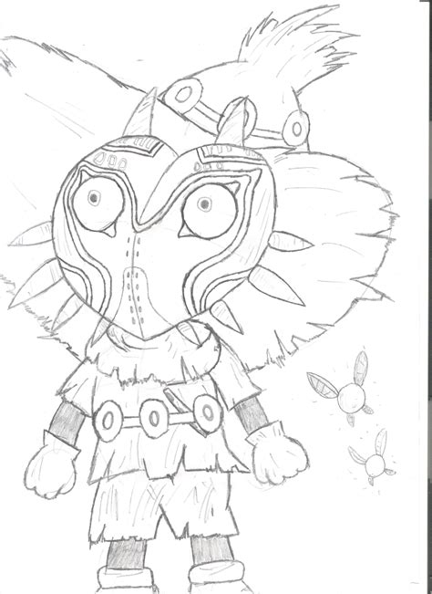 Majoras Mask Colouring Pages Free Kissing Sex
