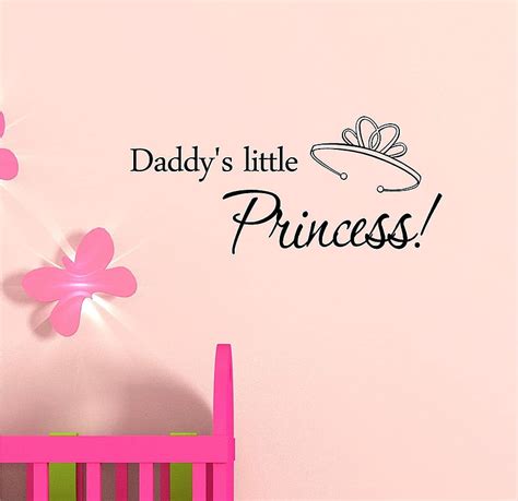 1366x768px 720p free download daddy s little princess vinyl wall art