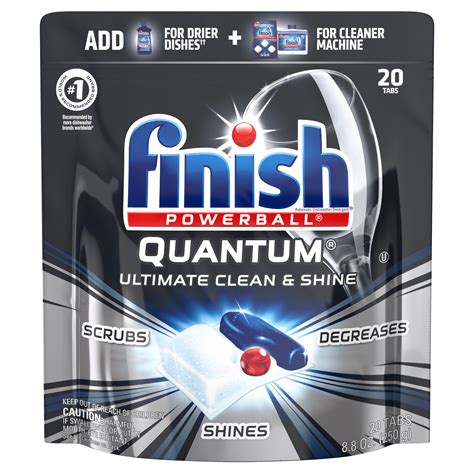 Finish Pacs Dishwasher Detergents Fresh Scent 88 Ounce 20 Count