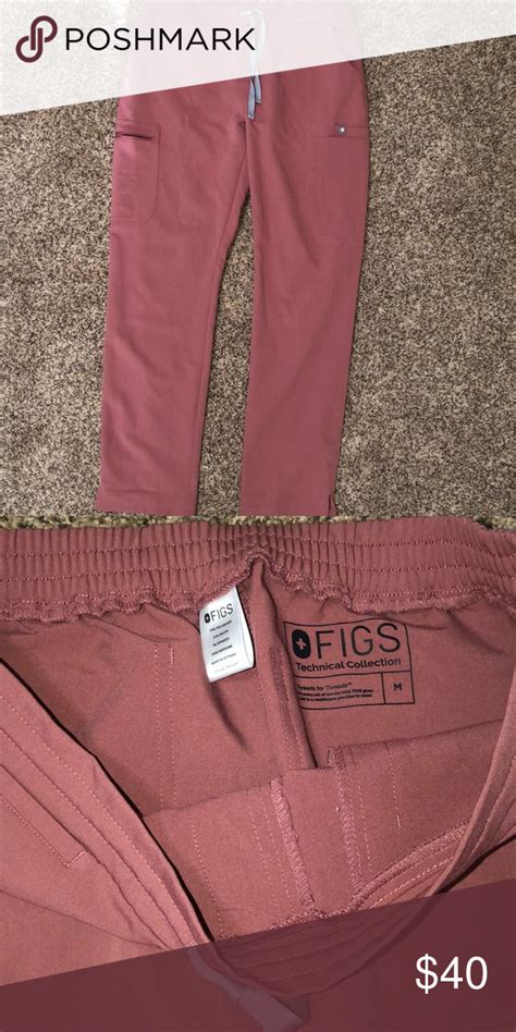 Figs Mauve Yola Scrub Pants Size Medium Scrub Pants Pants Scrubs