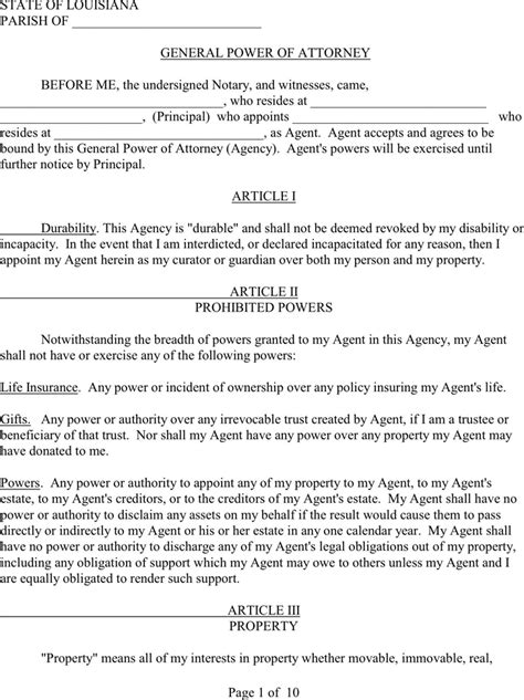 Power Of Attorney Template Free Template Downloadcustomize And Print