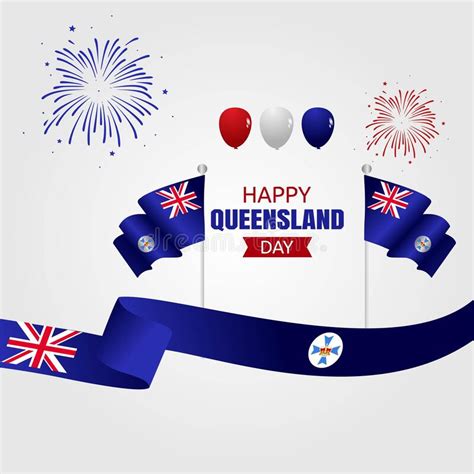 Happy Queensland Day Vector Illustration Stock Vector Illustration Of
