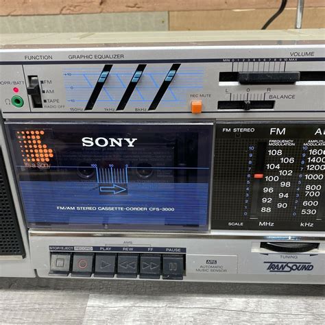 SONY Vintage CFS 45 1980s AM FM Radio Cassette Tape Recorder Boombox
