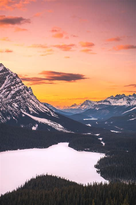 Itap Of A Sunset In Banff National Park Ritookapicture