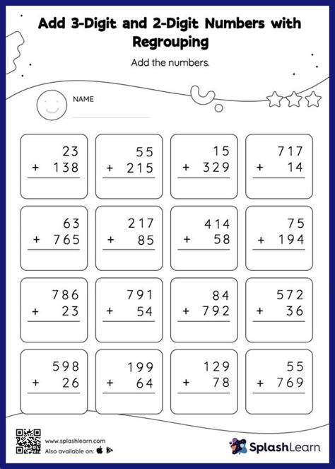 Addition With Regrouping Problem Solving Worksheets