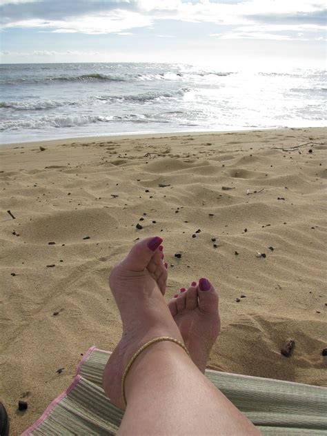 Here I Am On The Beach At Kauai At The Edge Of The World Wonderful