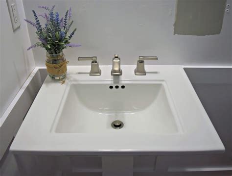 While the wall is open. How to Install a Pedestal Sink ORC Week 3 - Our Home ...