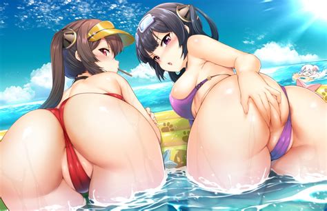 Swimsuit Cameltoe Anime Bent Over Hot Sex Picture