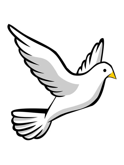 Columbidae Doves As Symbols Clip Art Dove Silhouette Png Download