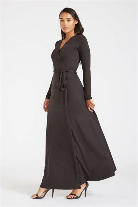 black maxi dress for tall women the new fierce flattering and seductive wrap dress designe