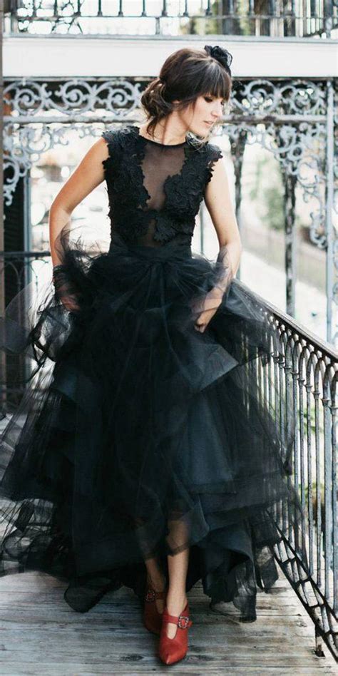 33 Beautiful Black Wedding Dresses That Will Strike Your Fancy