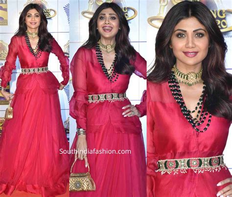 shilpa shetty in ridhi mehra at umang 2020 south india fashion
