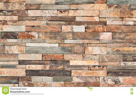 Brown Stone Wall Tiles Texture Stock Photo Image Of