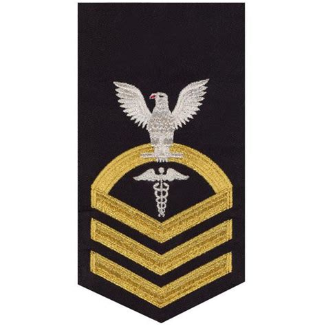 Usn E 7 Seaworthy Gold On Blue Hospital Corpsman Rating Badge Vanguard