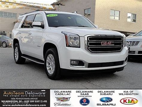 2015 Summit White Gmc Yukon Slt 4wd 118851230 Car
