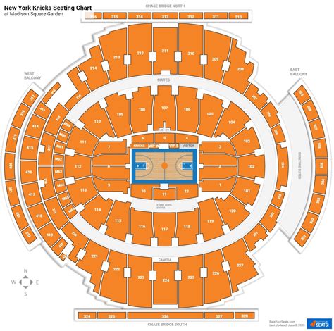 New York Knicks Seating Charts At Madison Square Garden