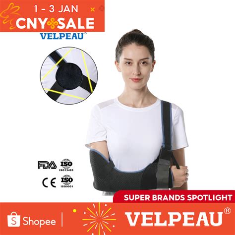 Velpeau Arm Sling Shoulder Immobilizer Rotator Cuff Support Brace