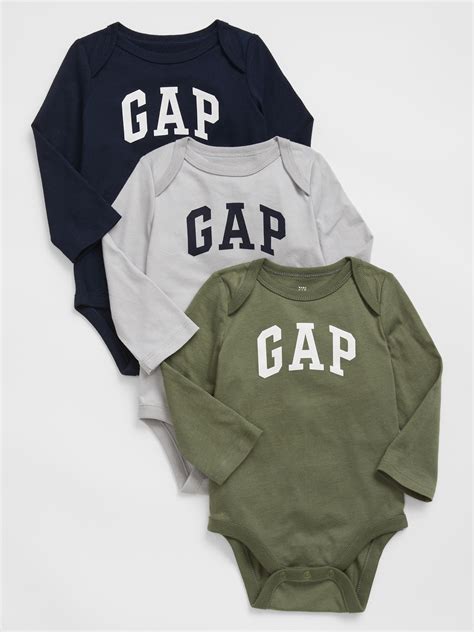 Baby Gap Logo Bodysuit 3 Pack Gap Factory