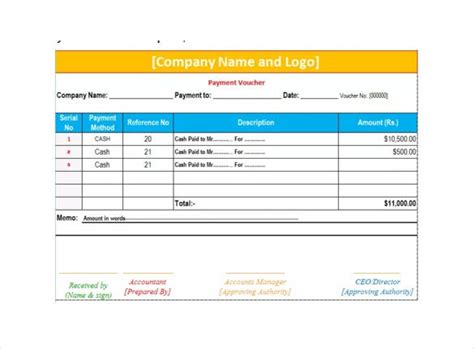 Receipt voucher format in excel. 27+ Payment Voucher Templates - PDF, DOC, Vector EPS ...