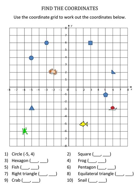 Coordinate Paper Free Printable Worksheets Library