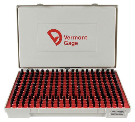 Vermont Gage Black Oxide Coated Pin Gauge Set Number Of Gauges 250