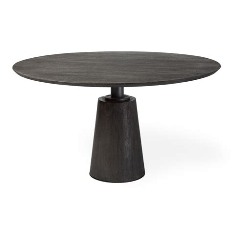 Maxwell Industrial Chic Dining Table Round Wood Dining Table