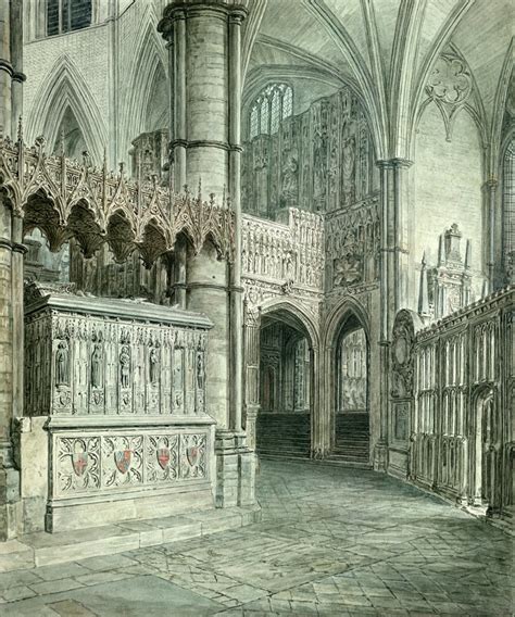 Topographical Drawing Of The Tomb Of Edward Iii And The Entrance To The