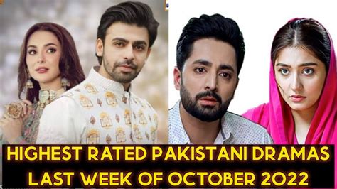 Top 10 Highest Rated Pakistani Dramas Last Week Of October 2022 Youtube