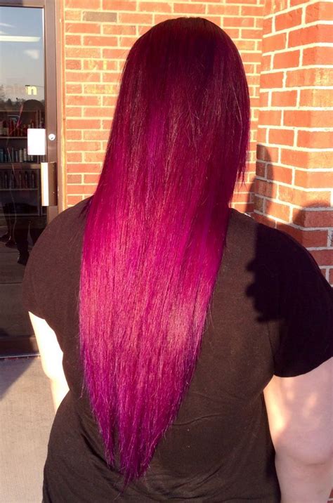 Wild Orchid And Violet Pravana Ombre Hair Color Ombre Hair Color