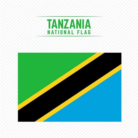 National Flag Of Tanzania 2822543 Vector Art At Vecteezy