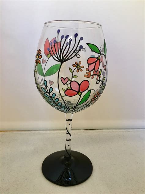 Hand Painted Wine Glass This Is My Me Time Etsy