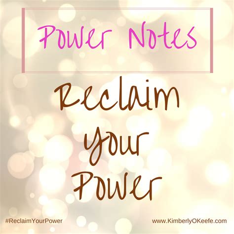 Power Notes Kimberly O Keefe