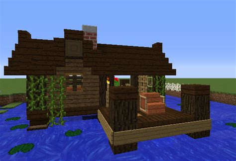 How to build a wooden house | simple survival house tutorial. Small Fishing Hut - GrabCraft - Your number one source for ...