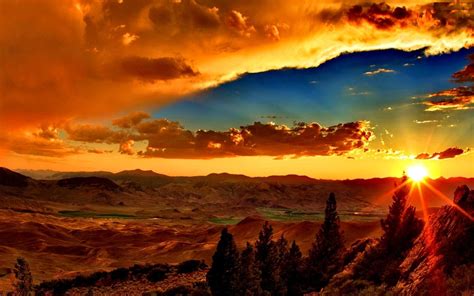 Amazing Sunset Desktop Background 602428 : Wallpapers13.com