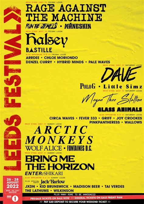 Leeds Festival 2024 Lineup In India Reyna Charmian