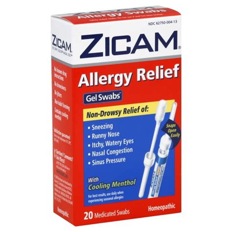 Zicam Allergy Relief Nasal Swabs