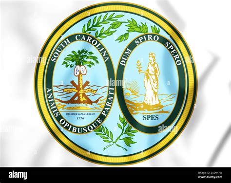 3d State Seal Of South Carolina Usa 3d Illustration Stock Photo Alamy