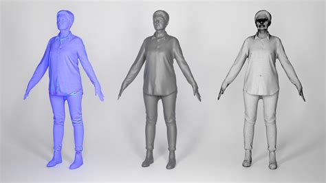 3d Model Adult Woman In A Pose Ready For Rigging 181 Vr Ar Low Poly