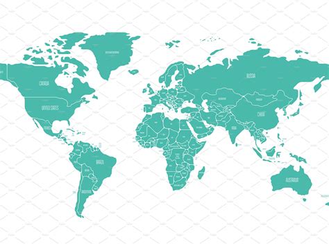 Simplified Smooth Border World Map By Petr Polák On Dribbble