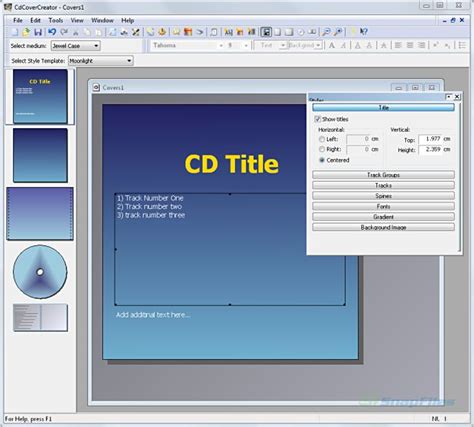 Cdcovercreator Create And Print Your Own Cd Covers