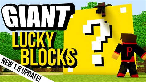 New Minecraft Lucky Block Mod Giant Lucky Blocks Bouncy House And