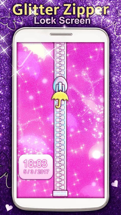 Glitter Zipper Lock Screen For Android Apk Download