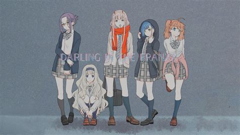 Wallpaper Darling In The Franxx Anime Girls Zero Two