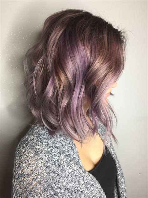 Smokey Lavender Hair Color Cabello De Color Lavanda Belleza Del